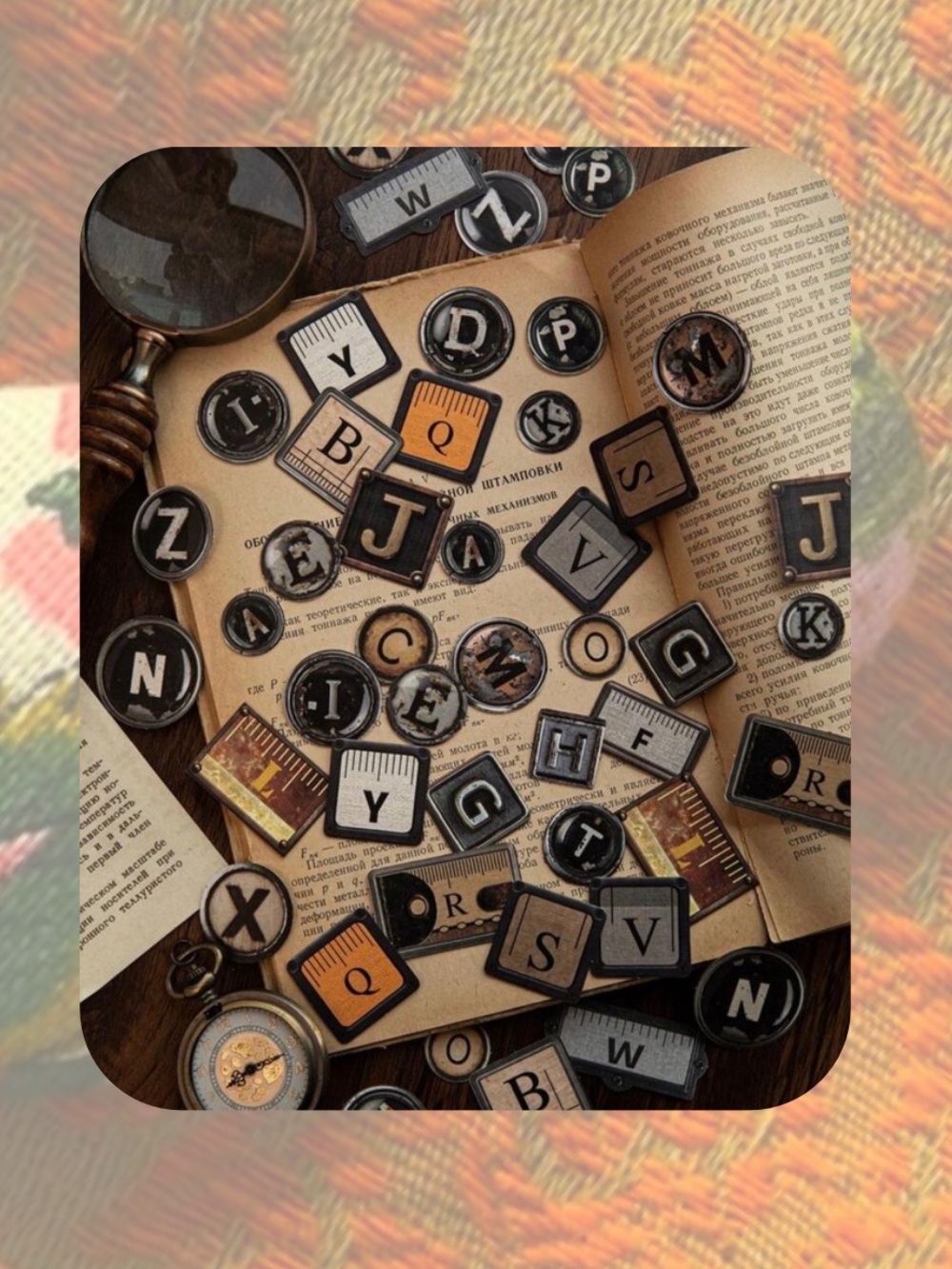 NWT🎉 Vintage Retro Basic Letters for Junk Journaling, DIY, planners, scrapbook